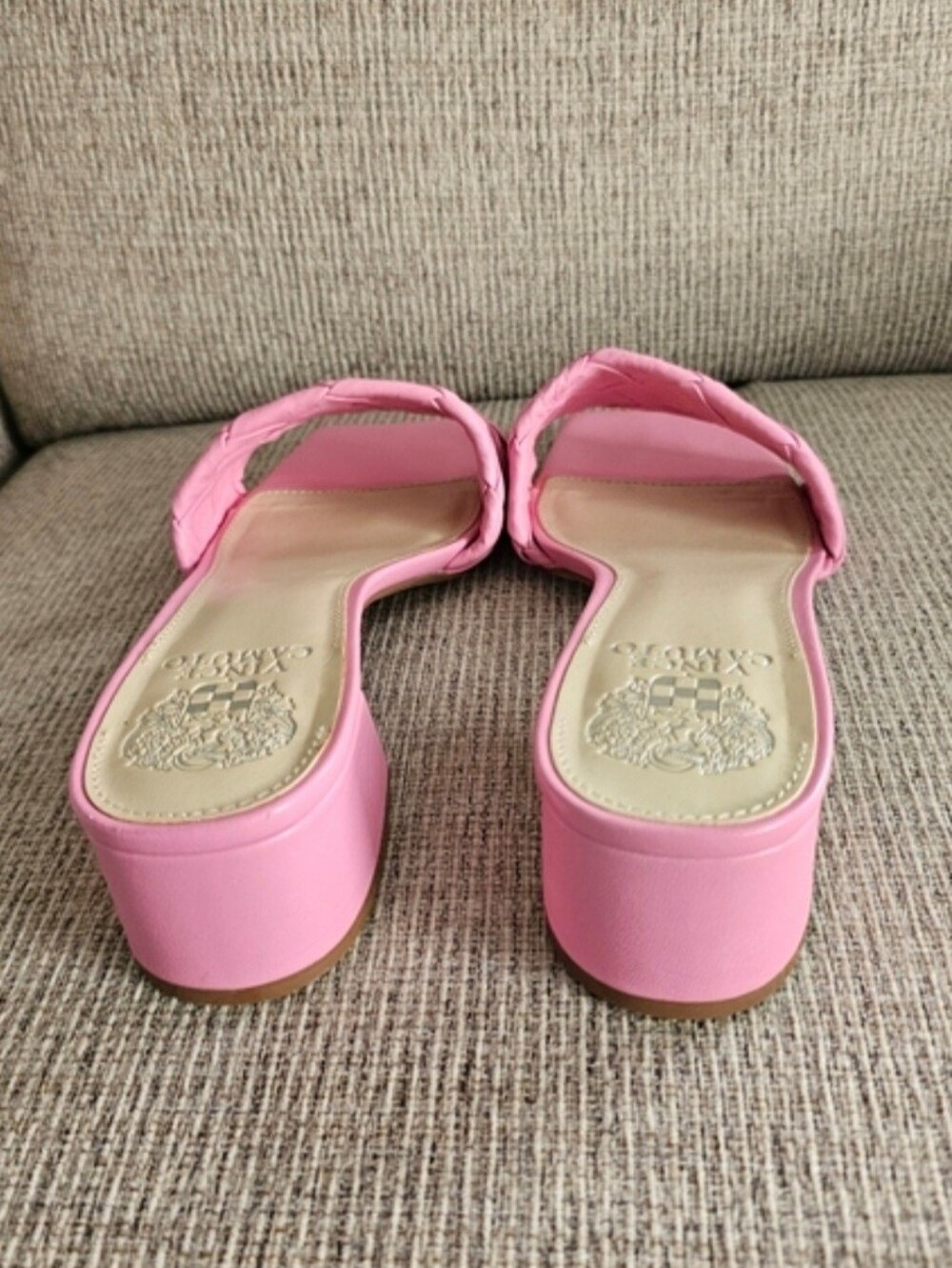Vince Camuto Semtera Block Heel Slide Sandal Size 9 - Picture 5 of 7